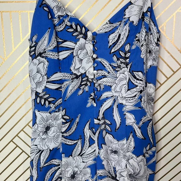 Lovers + Friends Sapphire Romper Riviera Floral Print‎ Blue Size XS - Picture 5 of 12